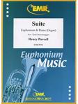 Picture of Sheet music for baritone, tenor trombone (treble clef) or euphonium and piano or organ by Henry Purcell