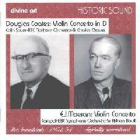 Picture of CD of violin concertos by Douglas Coates, and and E J Moeranperformed by Colin Sauer under conductors, Sir Charles Groves, and Sir Adrian Boult Artist: BBC Northern Orchestra, Sir Charles Groves, Alfredo Campoli, Sir Adrian Boult, BBC Symphony Orchestra and Colin Sauer
