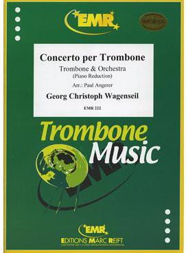 Picture of Sheet music for alto trombone or tenor trombone and piano by Georg Wagenseil