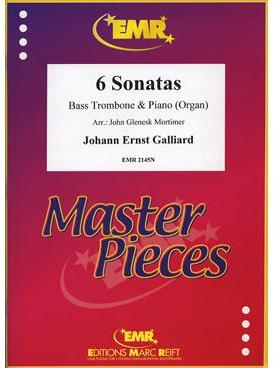 Picture of Sheet music for bass trombone and piano or organ by Johann Galliard