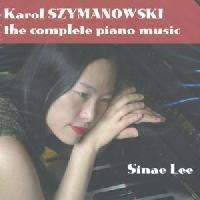 Picture of CD of piano music by Karol Szymanowski, performed by Sinae Lee