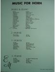 Picture of Sheet music for french horn and piano by David Uber