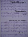 Picture of Sheet music for 2 violins, viola, cello and piano by Nikolai Kapustin