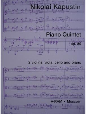 Picture of Sheet music for 2 violins, viola, cello and piano by Nikolai Kapustin