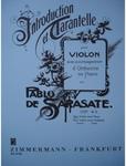 Picture of Sheet music for violin and piano by Pablo de Sarasate
