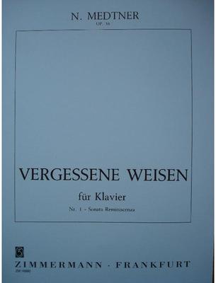 Picture of Sheet music for piano solo by Nicolai Medtner