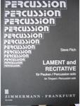 Picture of Sheet music for timpani and percussion by Steve Fitch