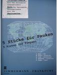 Picture of Sheet music  by Album of composers. Sheet music album for timpani and percussion edited by Siegfried Fink