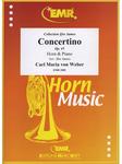 Picture of Sheet music for french horn in E or F and piano by Carl Maria von Weber