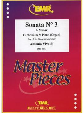 Picture of Sheet music for baritone or euphonium and piano or organ by Antonio Vivaldi