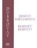 Picture of Sheet music for clarinet or alto clarinet, 2 clarinets and bass clarinet by László Dubrovay