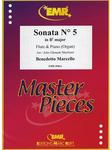 Picture of Sheet music for flute and piano or organ by Benedetto Marcello