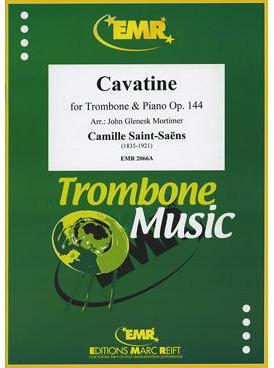 Picture of Sheet music  for trombone (bc/tc) and piano. Sheet music for tenor trombone in bass or treble clef and piano by Camille Saint-Saëns