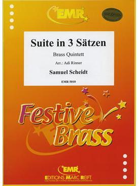 Picture of Sheet music  for 2 trumpets (bb/c); french horn (eb/f); baritone, trombone (bc/tc) or euphonium; trombone (bc/tc), euphonium or tuba (bb/c/eb). Sheet music for brass quintet by Samuel Scheidt