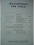 Picture of Sheet music for viola solo by Giuseppe Tartini