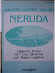 Picture of Sheet music for french horn in Bb or Eb or trumpet and piano by Johann Neruda