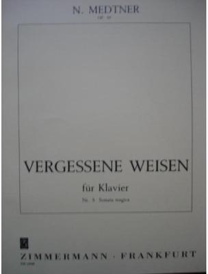 Picture of Sheet music for piano solo by Nicolai Medtner