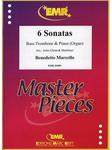 Picture of Sheet music for bass trombone and piano or organ by Benedetto Marcello