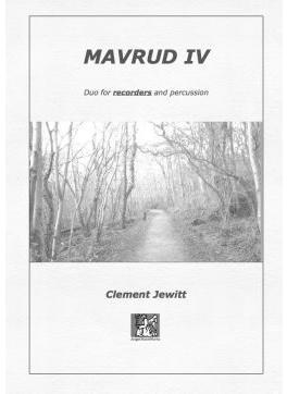 Picture of Sheet music  for sopranino recorder, descant recorder, treble recorder, tenor recorder and percussion by Clement Jewitt. Duo for recorders & percussion, one of a series of duos for different melody instruments and percussion