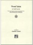 Picture of Sheet music  for treble recorder by Clement Jewitt. 3 solos of varying character