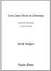 Picture of Sheet music  for chapel choir. A new setting by Sarah Rodgers of the traditional carol to words by Christina Rossetti, for SATB with keyboard accompaniment