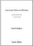 Picture of Sheet music  for chapel choir. A new setting by Sarah Rodgers of the traditional carol to words by Christina Rossetti, for SATB with keyboard accompaniment.
20 copy licence

