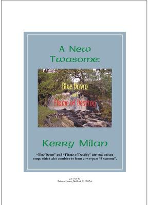 Picture of Sheet music  for voices and piano by Kerry Milan. A New Twasome is in fact two unison Scottish songs that combine to provide good part singing for young choirs and for adults a chance to divide, say, by men and women.