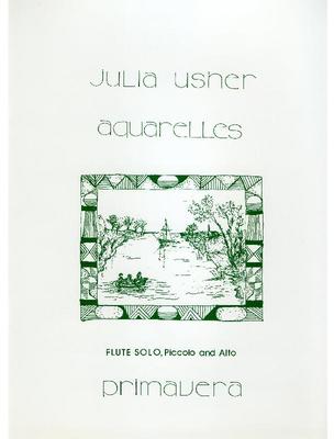 Picture of Sheet music  for flute, alto flute (optional) and piccolo (optional). Sheet music for solo flute by Julia Usher. You may play the separate pieces on C FLute, but there is one movement for Alto, and one for Piccolo.