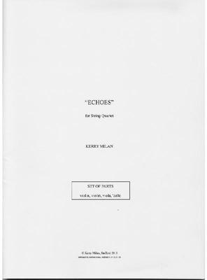 Picture of Sheet music  for violin, violin, viola and cello by Kerry Milan. String Quartet in A minor "Echoes"

The four string parts are included in this one pdf file.
The score is filed separately.