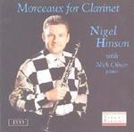 Picture of CD of music for clarinet performed by Nigel Hinson (clarinet) and Nick Oliver (piano).