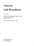 Picture of Sheet music  for voices and keyboard by Colleen Muriel. Traditional words of the Sanctus and Benedictus are here presented in three musical versions.  Melody for Congregational Singing with Piano; Soprano, Alto and piano; and Choir (SATB)