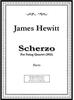 Picture of Sheet music  for violin, violin, viola and cello by James Hewitt. Scherzo for String Quartet combines lively rhythms, playful dialogues, and lyrical fugato writing.