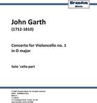 Picture of Sheet music  by John Garth. Garth's extraordinary cello concerto