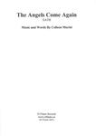 Picture of Sheet music  for soprano, alto, tenor and bass by Colleen Muriel. SATB full score and reduced score for rehearsal purposes.  A cappella, homophonic with tight tonal harmonies.