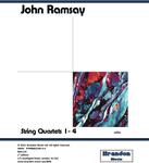Picture of Sheet music  for cello by John Ramsay. Ramsay's four string quartets have been praised unanimously by international music critics following their recording by the Fitzwilliam String Quartets. These are modern works written in a relatively traditional tonal style so are most accessible.