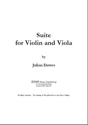 Picture of Sheet music  by Julian Dawes. A set of six pieces for Violin and Viola