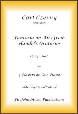 Picture of Sheet music  for piano trio (one piano) by Carl Czerny. A skillfully written work using themes from two of Handel's Oratorios (including "Hallelujah" Chorus from "Messiah").  A very good audience piece and one which will be much enjoyed by all.