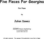 Picture of Sheet music  by Julian Dawes. Five pieces for young pianists just beginning piano lessons.