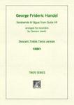 Picture of Sheet music  for descant recorder, treble recorder and tenor recorder by George Frideric Handel. Arranged for recorder trio