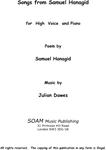 Picture of Sheet music  by Julian Dawes. A setting of eight poems by the Hebrew poet Samuel Hanagid (993-1056AD) for High Voice and Piano