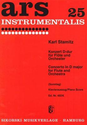 Picture of Sheet music for flute and piano by Karl Stamitz