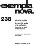 Picture of Sheet music for viola and piano by Alfred Schnittke
