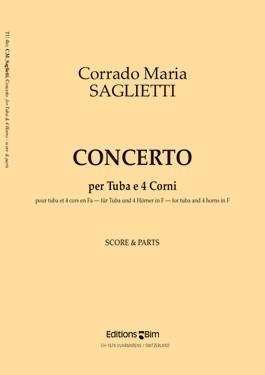 Picture of Sheet music for tuba and piano by Corrado Saglietti