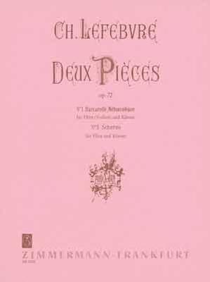 Picture of Sheet music for violin or flute and piano by Charles-Édouard Lefebvre
