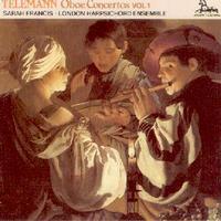 Picture of CD of concertos by Telemann for oboe / oboe d'amore and strings performed by Sarah Francis with the London Harpsichord Ensemble