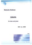 Picture of Sheet music  for oboe and piano by Malcolm Dedman. This Sonata is in three movements and explores aspects of minimalism.