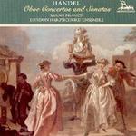 Picture of CD of oboe concertos and sonatas by Handel performed by Sarah Francis and the London Harpsichord Ensemble