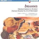 Picture of CD of the Brahms Clarinet Quintet and Sonata No.2 for Clarinet performed by Janet Hilton, Peter Frankl and the Lindsay Quartet