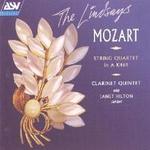 Picture of CD of the Mozart Clarinet Quintet performed by Janet Hilton and The Lindsay String Quartet, partnered by Mozart String Quartet in A K464