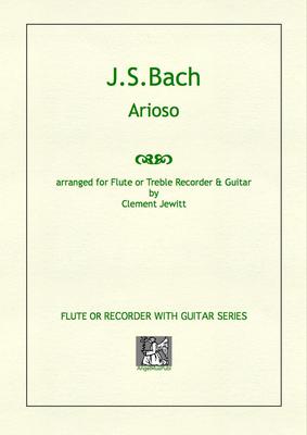 Picture of Sheet music  for flute, treble recorder and guitar by Johann Sebastian Bach. A little gem of a melody